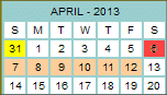 Sat. April 6, 2013