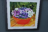 Admire® Pansy  -- On the wall @ Benary® Spring Trials 2016: an artist rendition inspired by Suzanne: Admire® Pansies.