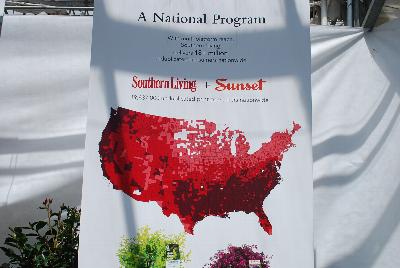 Program Outreach: As Seen @ Sunset Western Garden/Southern Living Plant Collection Spring Trials 2015: A National Program of Sunset and Southern Living Magazines with 18M+ consumers reached nationwide.