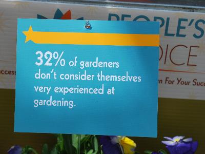 Consumers & Gardening Experience: About 32% of gardeners don't consider themselves very experienced at gardening.