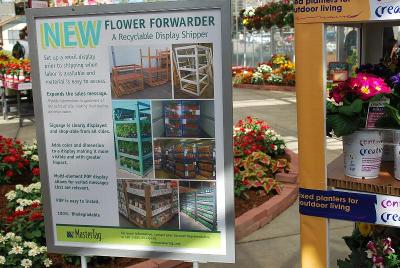 From MasterTag, Spring Trials 2014: As seen @ MasterTag, Spring Trials 2014.  A New Flower Forwarder -- A Recyclable Display Shipper.